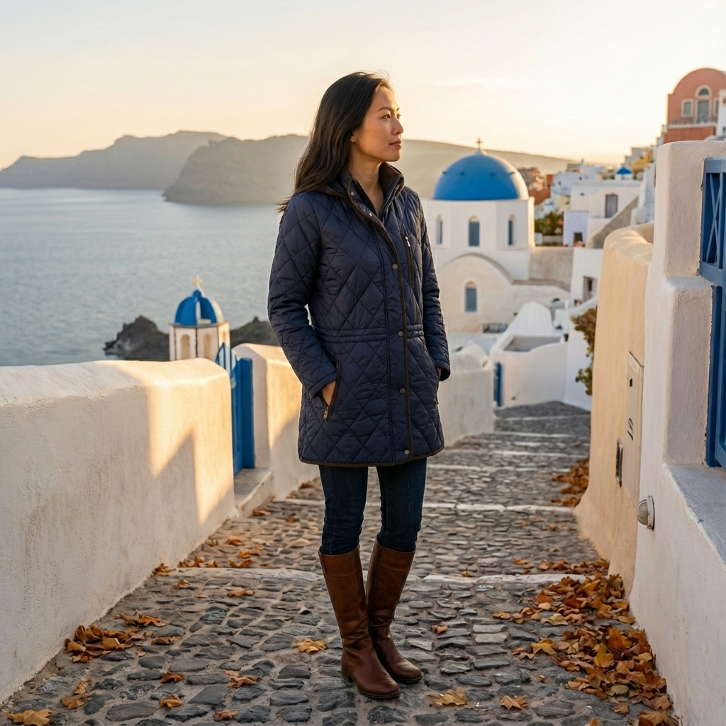 Butter Pile Quilt Jacket in Navy