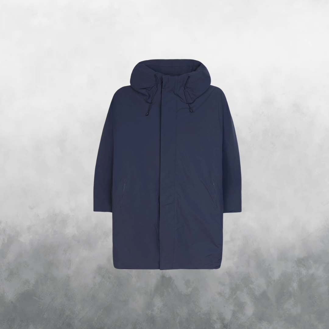 Cashmere Tech Extra Warm Parka in Navy