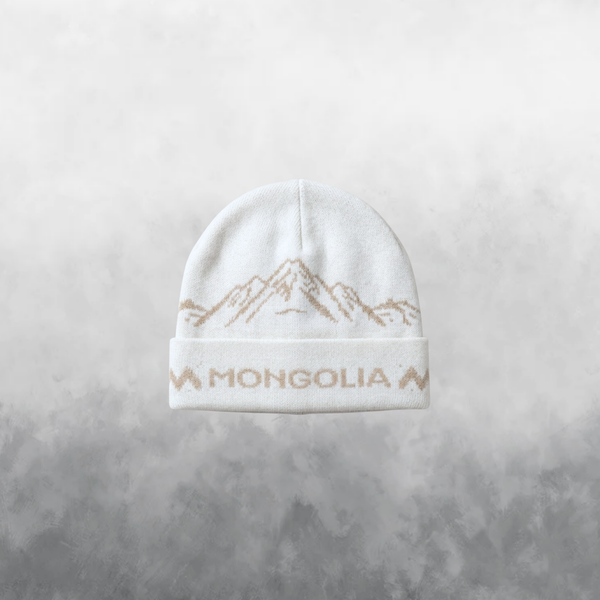 Mongolia 2026 Winter Games Beanie in Beige | A Lil Thyme