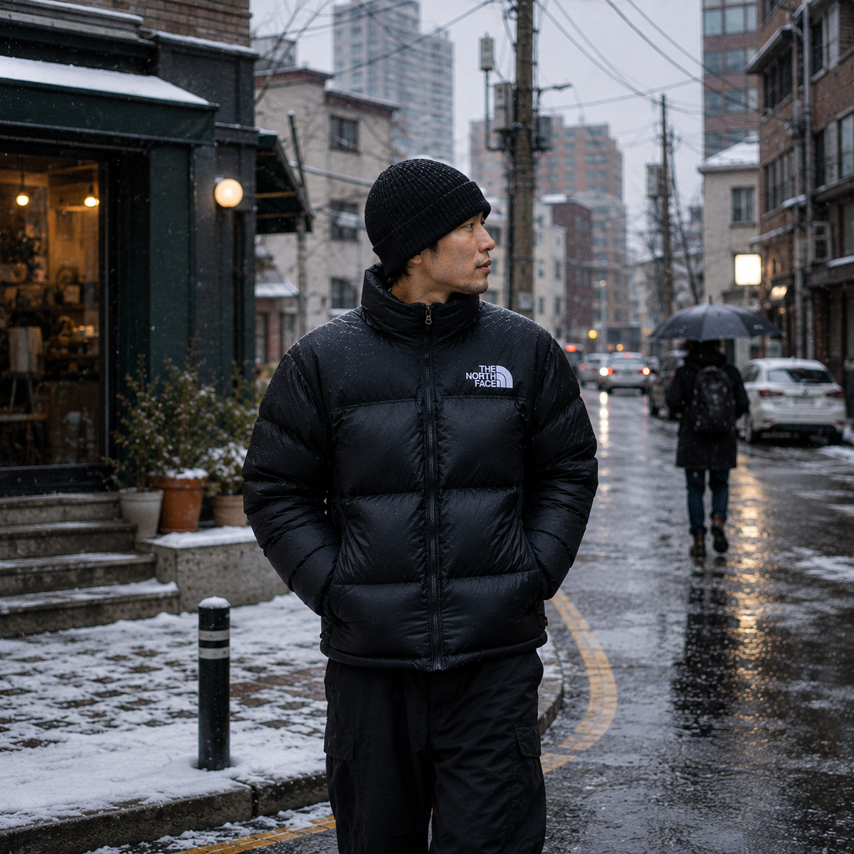 Gentlemen's 1996 Retro Nuptse Jacket in Black